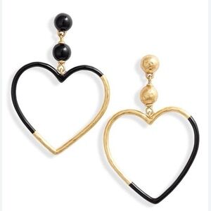 Kate Spade Asymmetrical Heart Drop Earrings